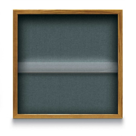Outdoor Enclosed Combo Board,48x36,Satin Frame/Grey & Black